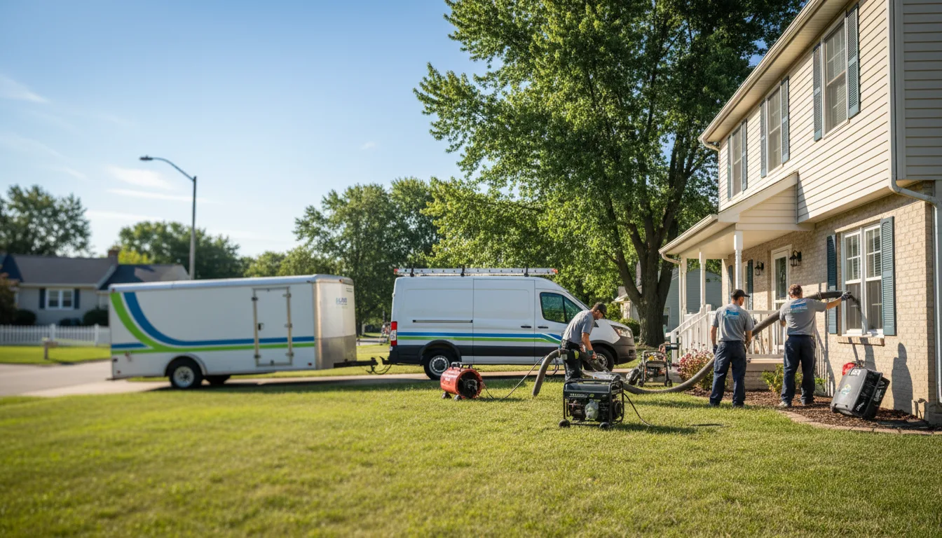 Flooded Basement Restoration And Cleanup With Repair in Hillsboro, IL near me